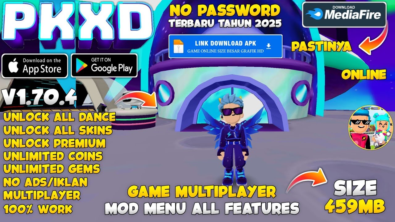 PK XD Mod Apk v1.70.4 Terbaru 2025 - Unlock All Skins & Unlimited Everything