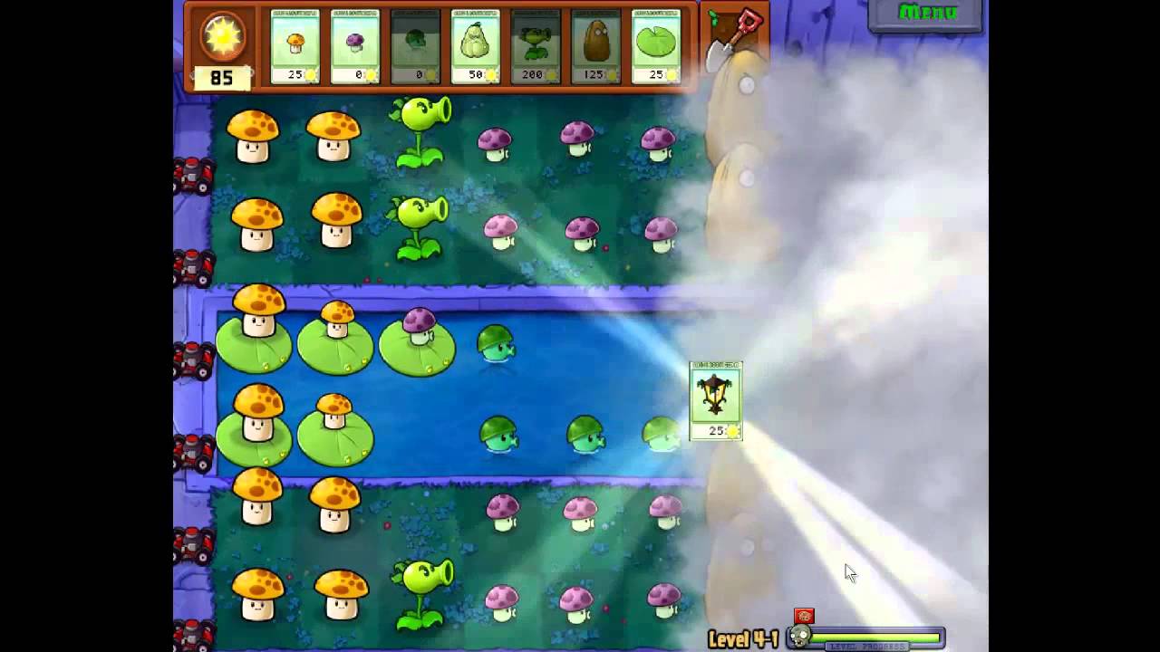 Plants Vs Zombies Levels 4-1 4-2