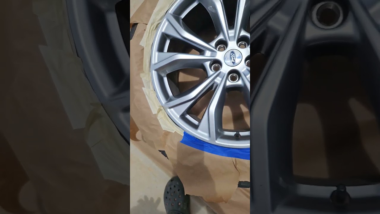 PLASTI DIP Your Rims. Going from Chrome No-No's to BLACKED OUT 🔥! #diy #rims #wheels #ford #explorer