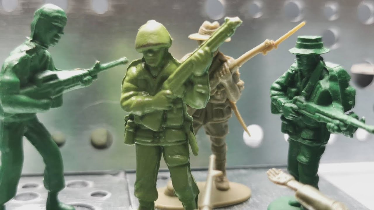 Plastic grinder final episode | Army men stop motion war film