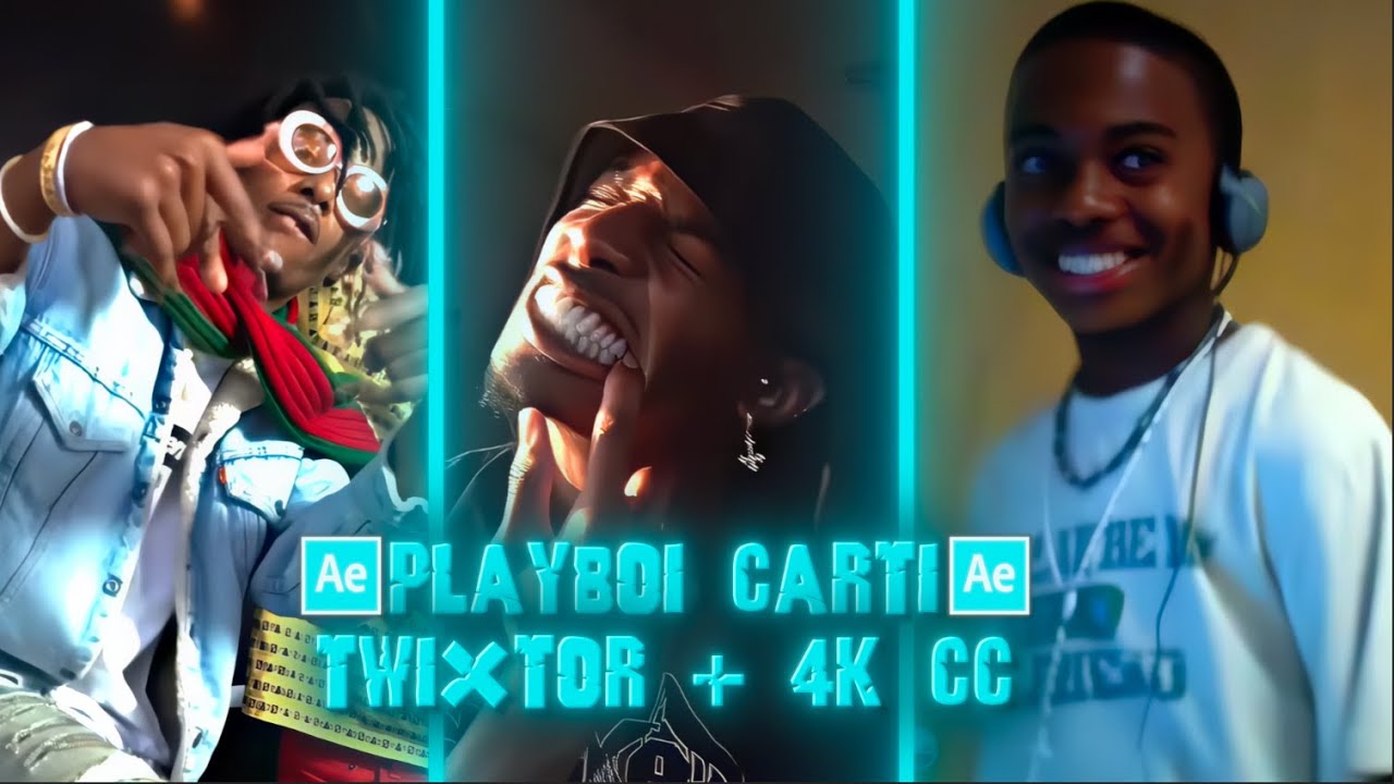 Playboi Carti Twixtor - 4K Clips + CC High Quality For Editing