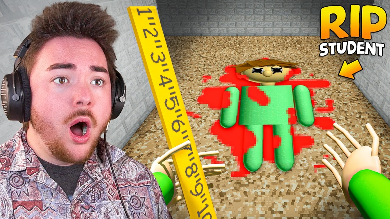 PLAYING AS BALDI AND I KILLED THE STUDENT... (crazy mod)