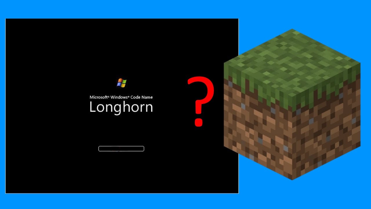 Playing Minecraft on Windows Longhorn 4074