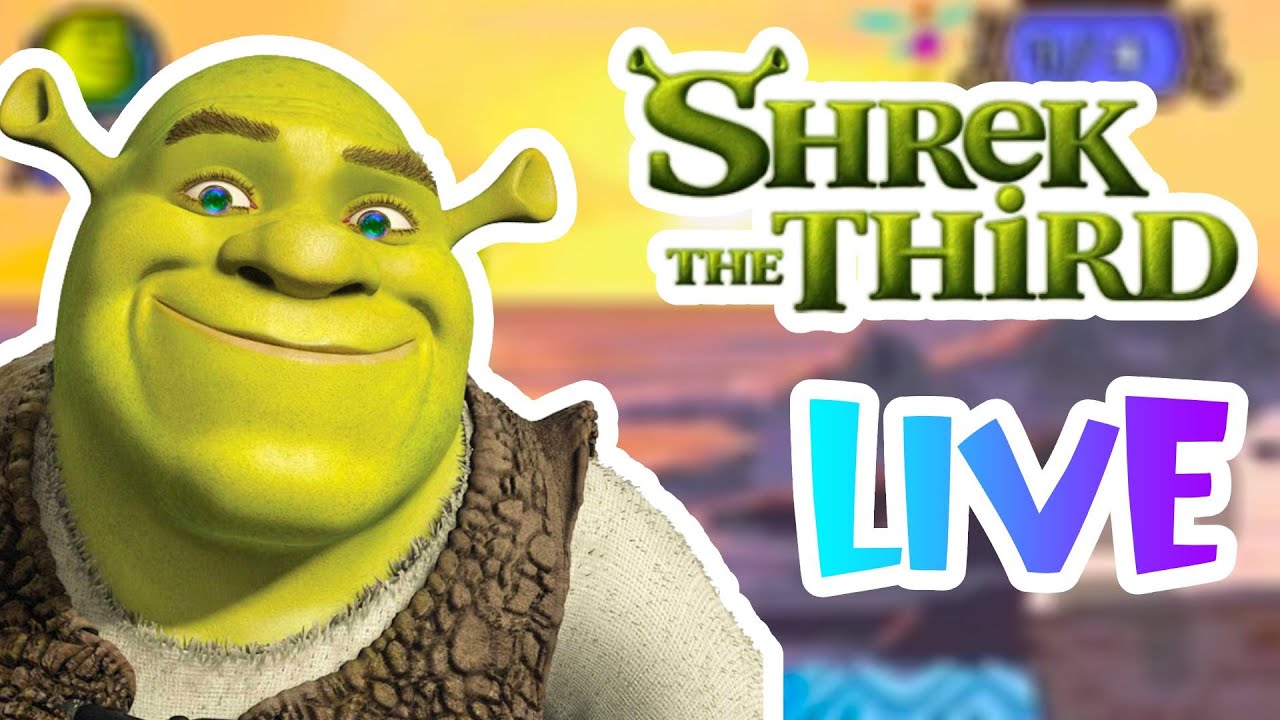 Playing Shrek the Third GBA + SMM2 LIVE