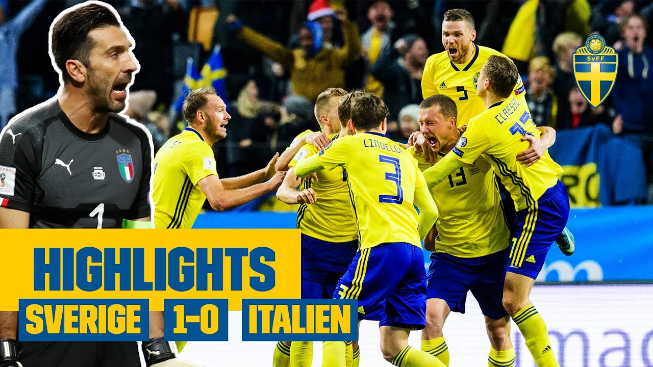 PLAYOFF TILL VM 2018 MOT ITALIEN | Highlights | Sverige - Italien 1-0