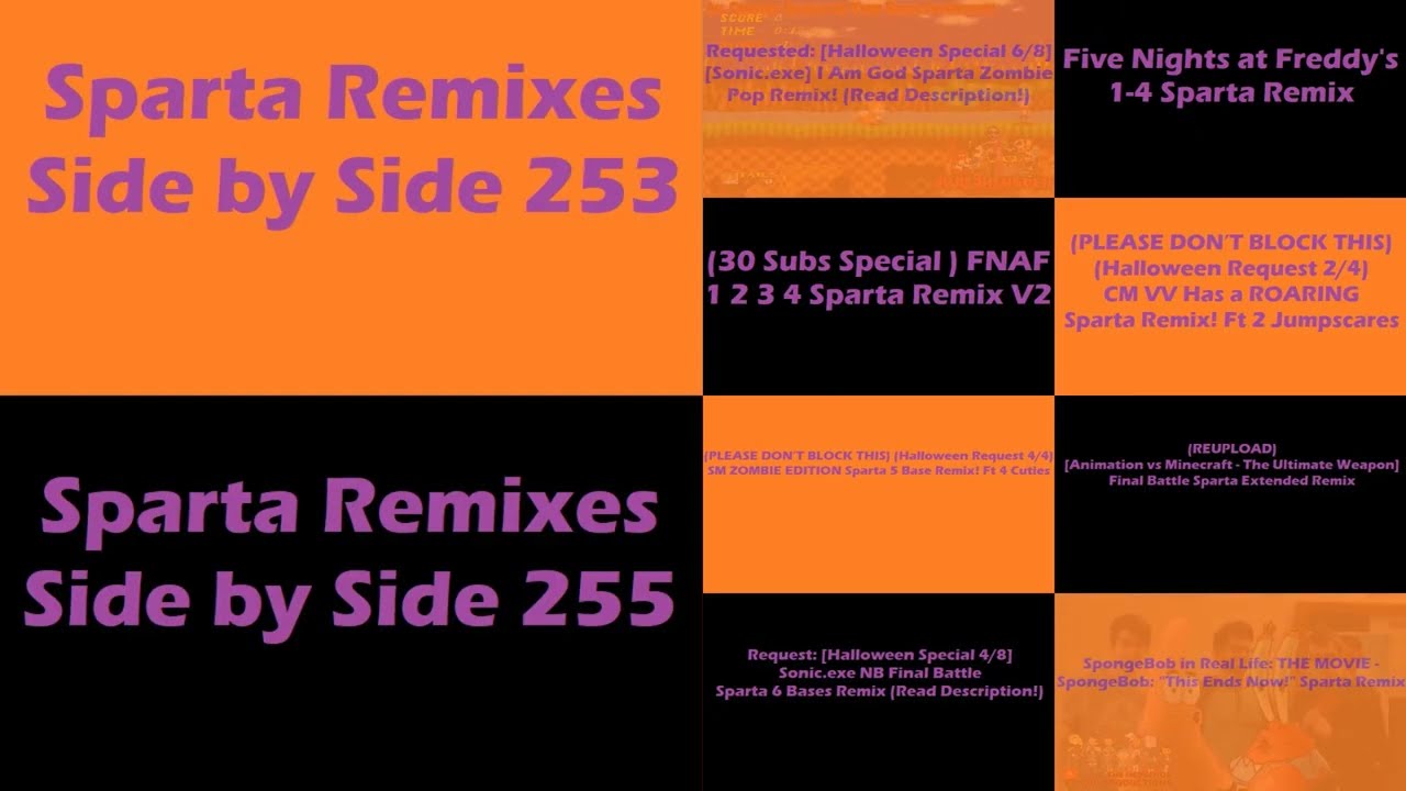 (PLEASE DON’T BLOCK THIS) Sparta Remixes Super Side by Side 64 (Halloween Version)