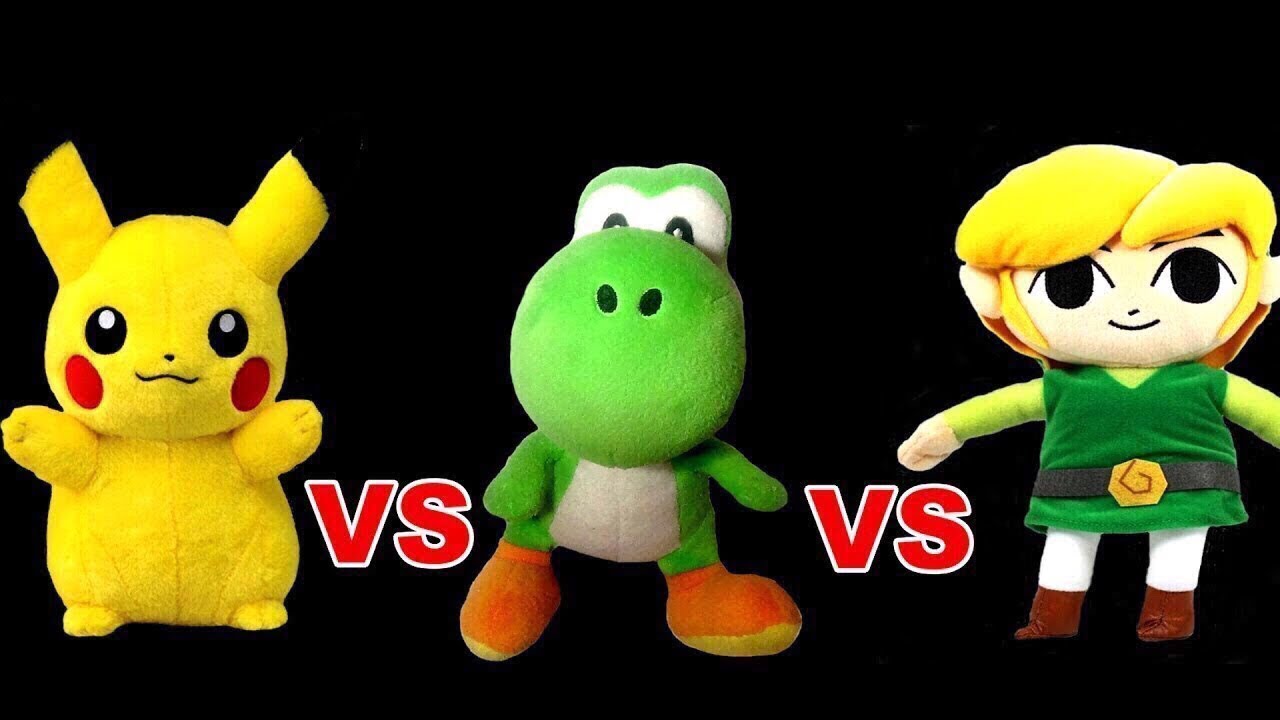 Plush Fighter: Pikachu Vs Yoshi Vs Link