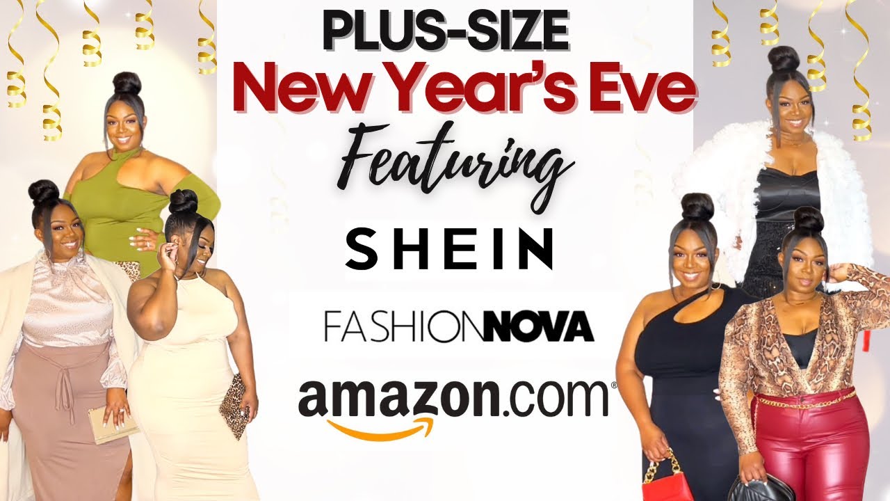 Plus-Size Last Minute New Year’s Eve SHEIN | Fashionova | Amazon Try-on Haul Budget Friendly Looks