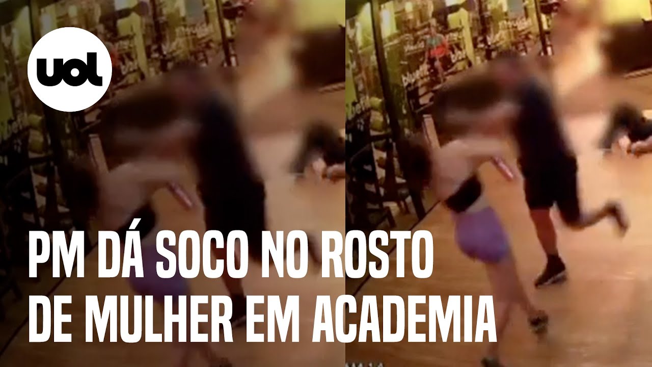 PM dá soco no rosto de mulher em academia após briga por aparelho em Goiás