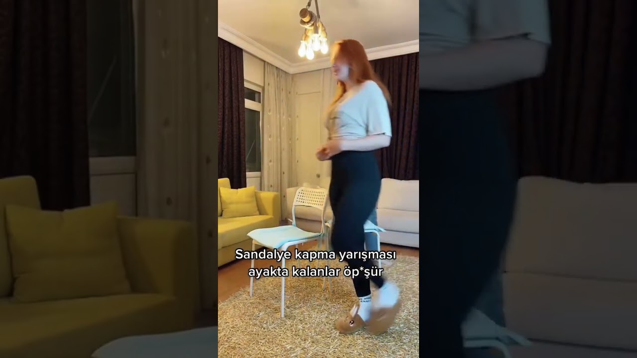 ÖPÜŞME CEZALI SANDALYE KAPMA CHALLENGE😂 #shorts