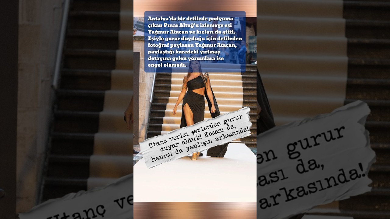 Pınar Altuğ podyumlara geri döndü olan Yağmur'a oldu!