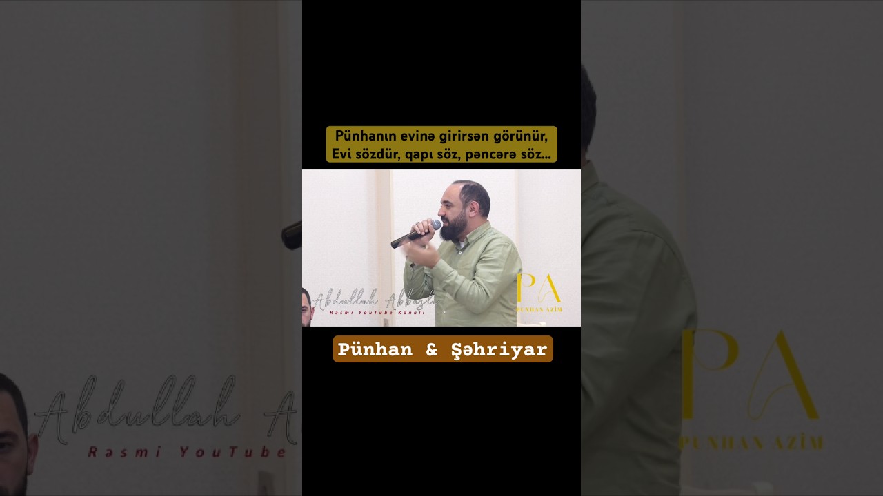 Pünhan & Şəhriyar | Mənə Allah təki söz göndərə söz…                            #meyxana #fyp  #2024