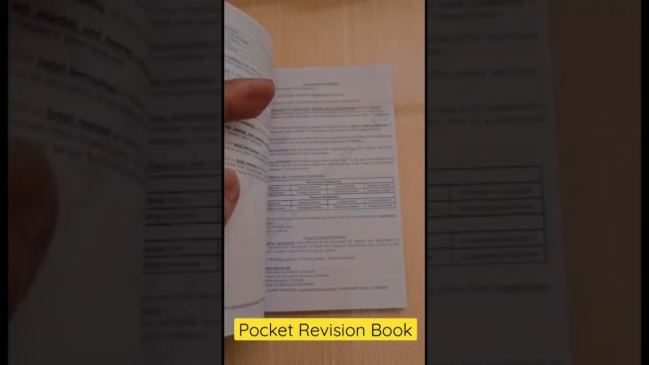Pocket Revision Book by Amit Talda Sir CMA & FMSM CS EXECUTIVE | Coming Soon