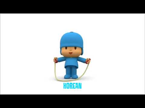 Pocoyo try skip the Rope in 19 Multilanguage