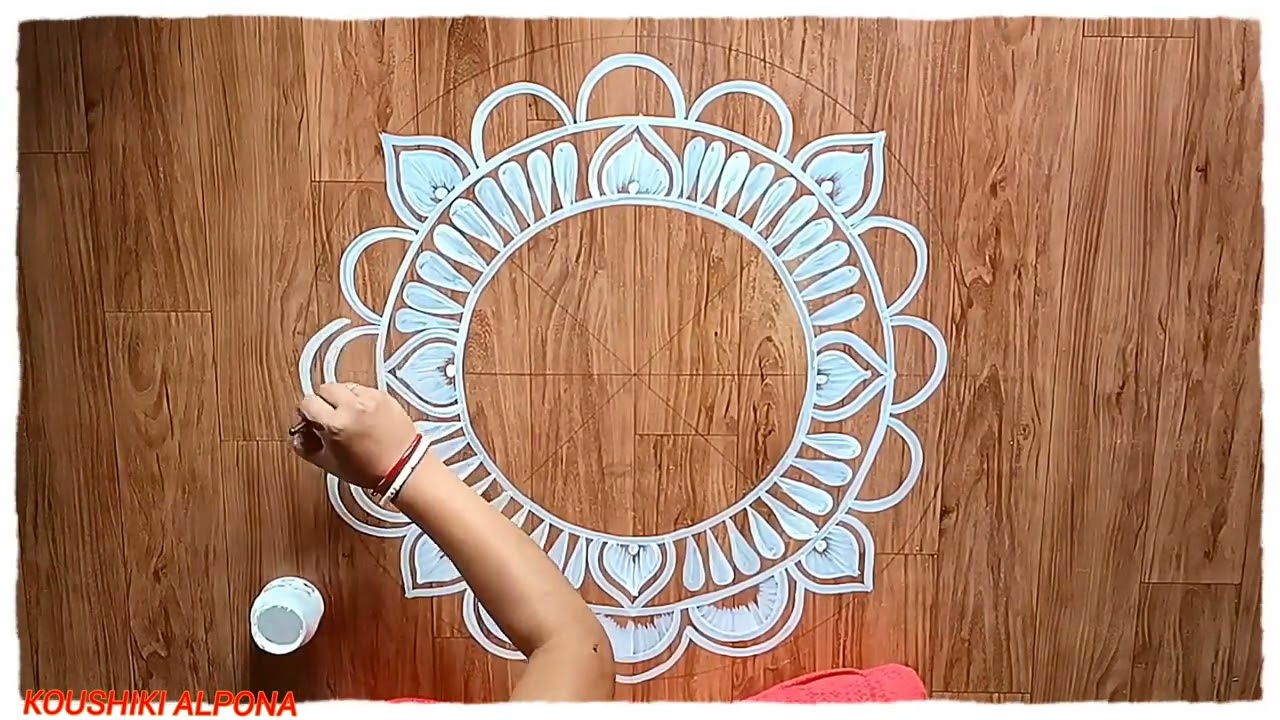 Pohela Boishakh/Alpona Design/Rangoli Design For Pohela Boishakh/Bengali New Year/Jhotichita/Muggulu