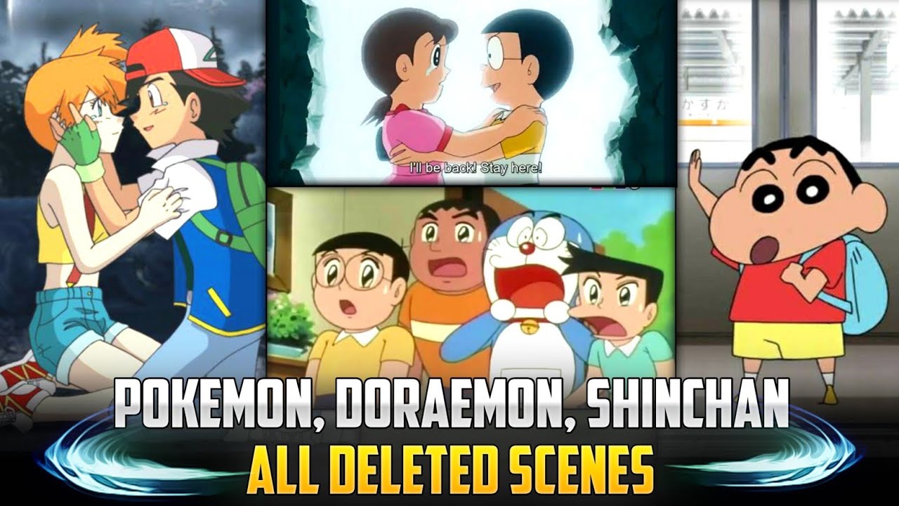 Pokemon, Doraemon, shinchan All Deleted Episode Scenes In hindi | Anime/Cartoon New Movie Cut Clips