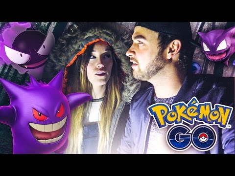 Pokemon GO (Ali + Clare) - DOUBLE GENGAR EVOLUTION! (NIGHT ADVENTURE)