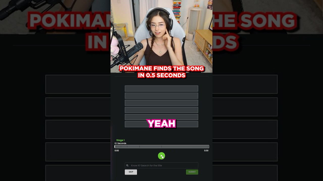 Pokimane Finds THIS Song in 0.5 SECONDS 🤯