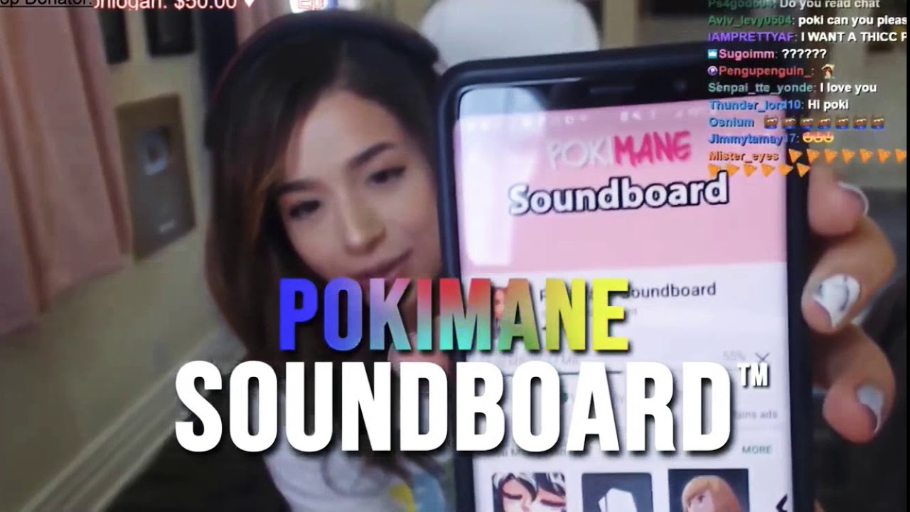 POKIMANE REACTS TO HERSELF MOANING  (POKIMANE SOUNDBOARD)