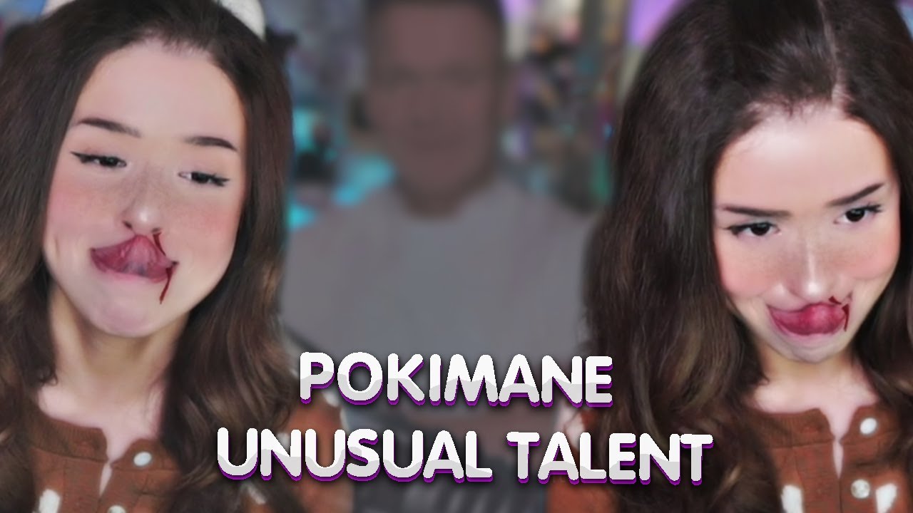 Pokimane unusual talent | Reached her tongue up to her nose