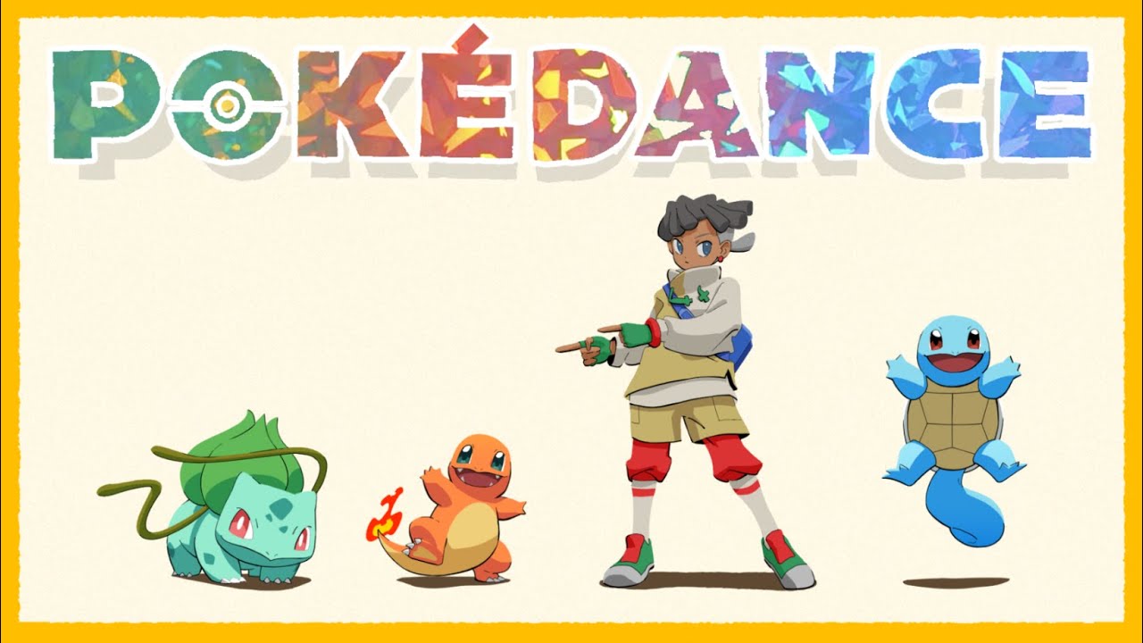 Pokémon partners of different generations dancing 