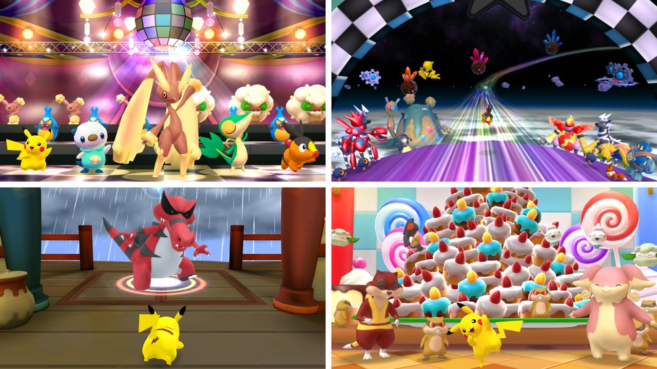PokéPark 2 HD - All Minigames (Attractions)