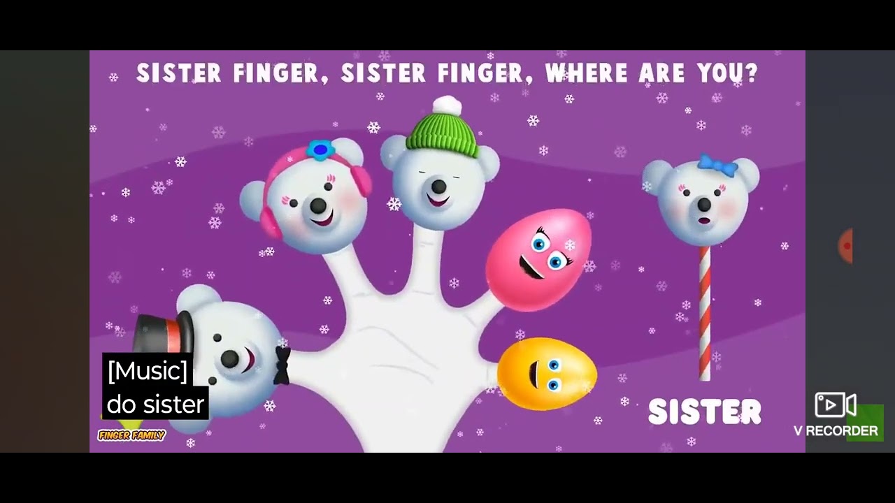 Polar Bear Finger Family Rhyme | Christmas Surprise Eggs Finger Family Songs (RE)