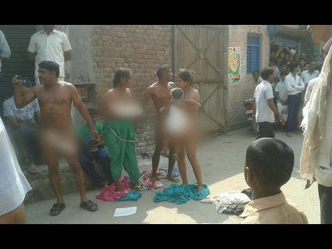 Police bashed and made a dalit family prade naked in public