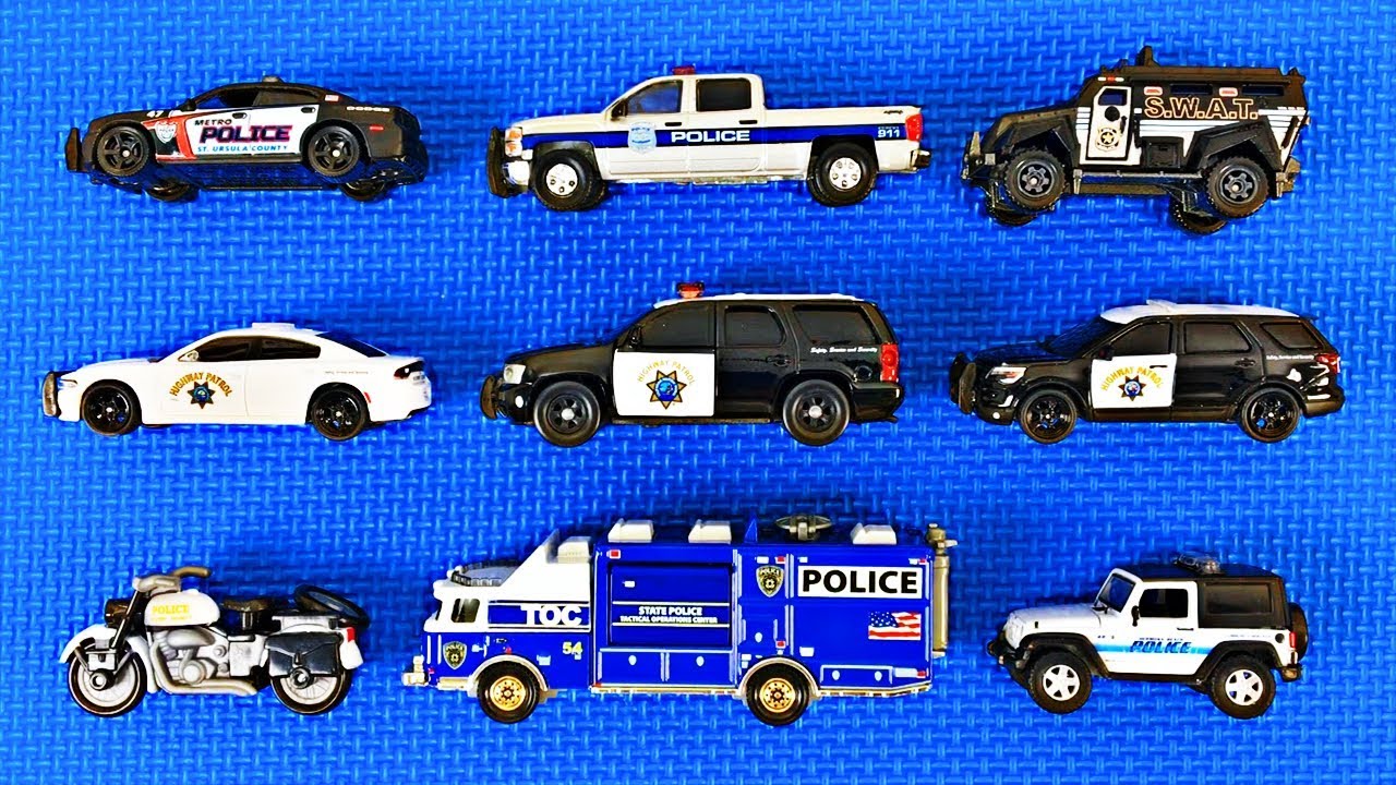 Police Cars for Kids | Learn Police Vehicle Names & Colors | Fun & Educational Organic Learning