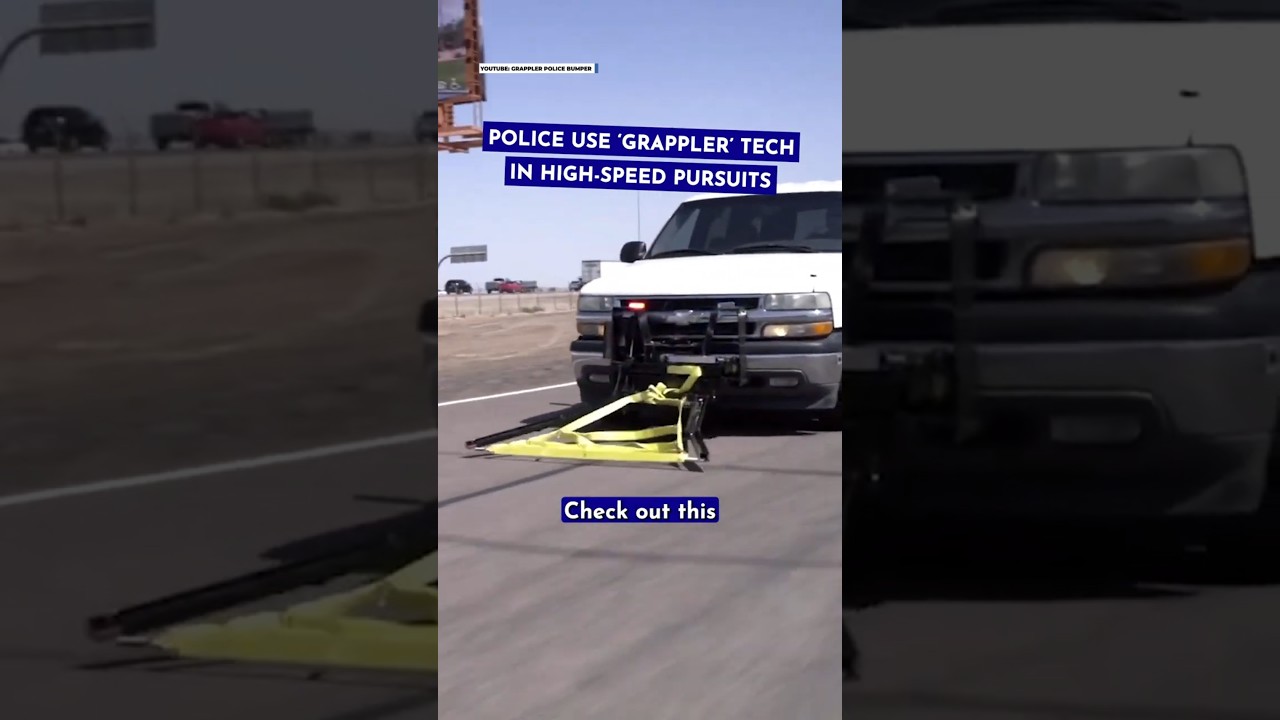 Police Celebrate as Absurd ‘Grappler’ Device Ends Chase With a Crash.