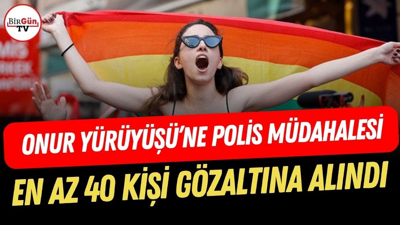 Police intervention in the Pride March in Istanbul! The moments when many people were detained!