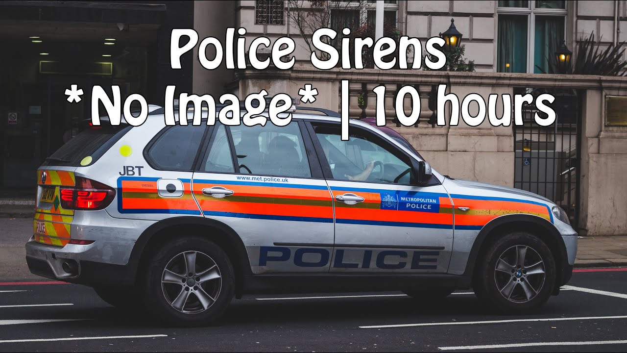 Police Siren's *Black Screen*  | 10 Hours | Sleep Sounds