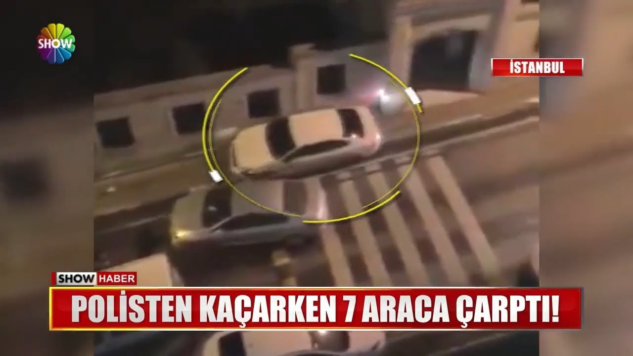Polisten kaçarken 7 araca çarptı!