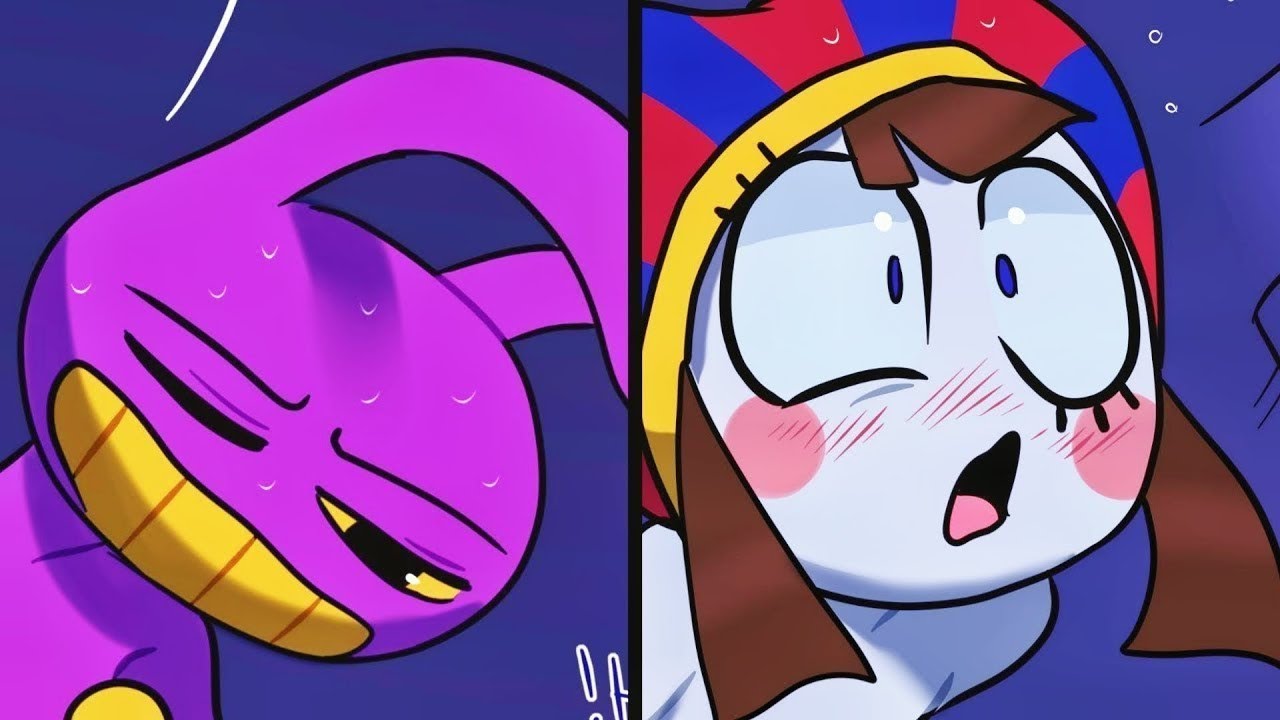 Pomni x Jax Sleepover New Version Amazing Digital Circus   Comic dub