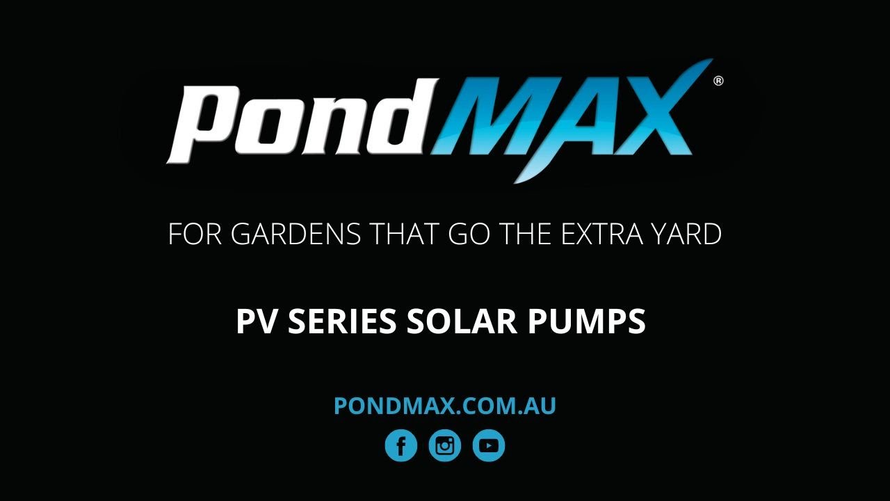PondMAX PV Series Water Feature Pumps