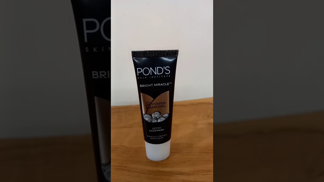ponds bright miracle with activated charcoal detox face wash #ponds #facewash for oilyskin