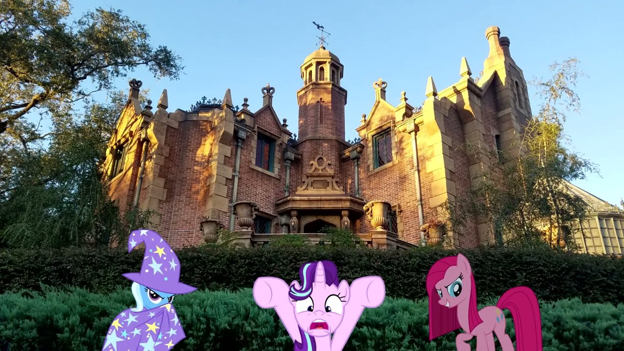Ponies on The Haunted Mansion - Orlando