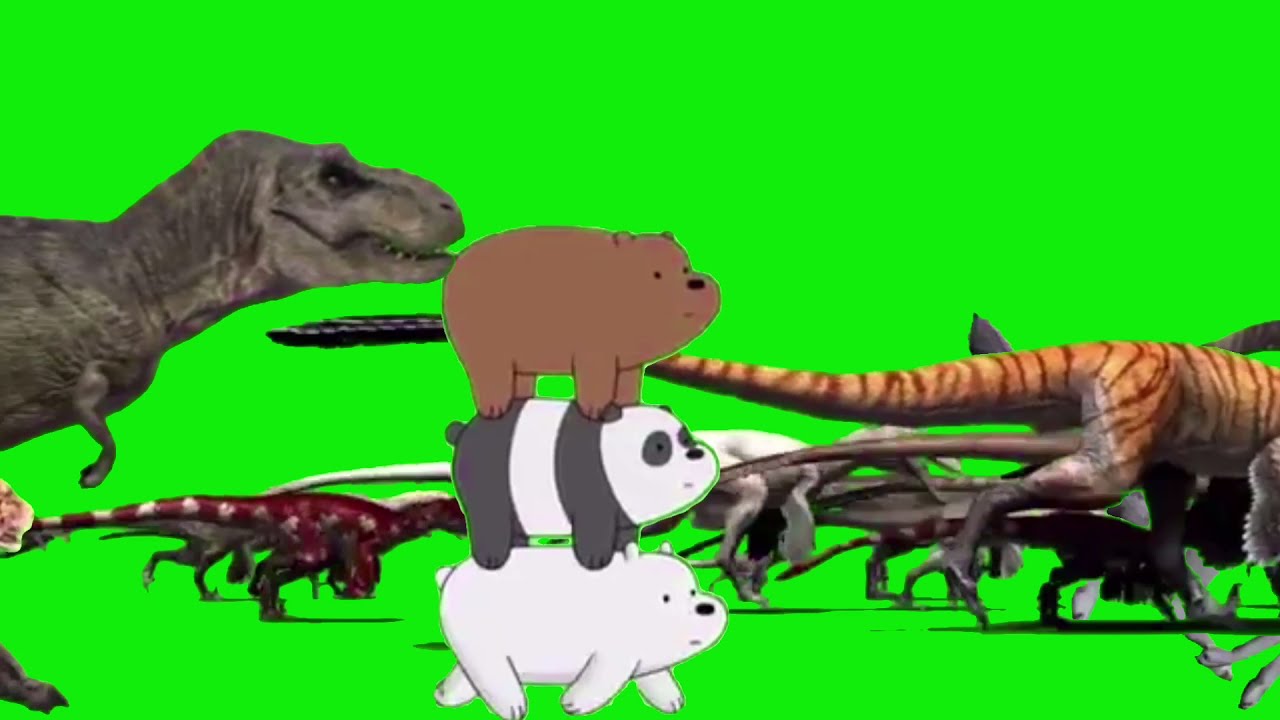 Pooja From Happy Monster Band Leading The Stampede Green Screen