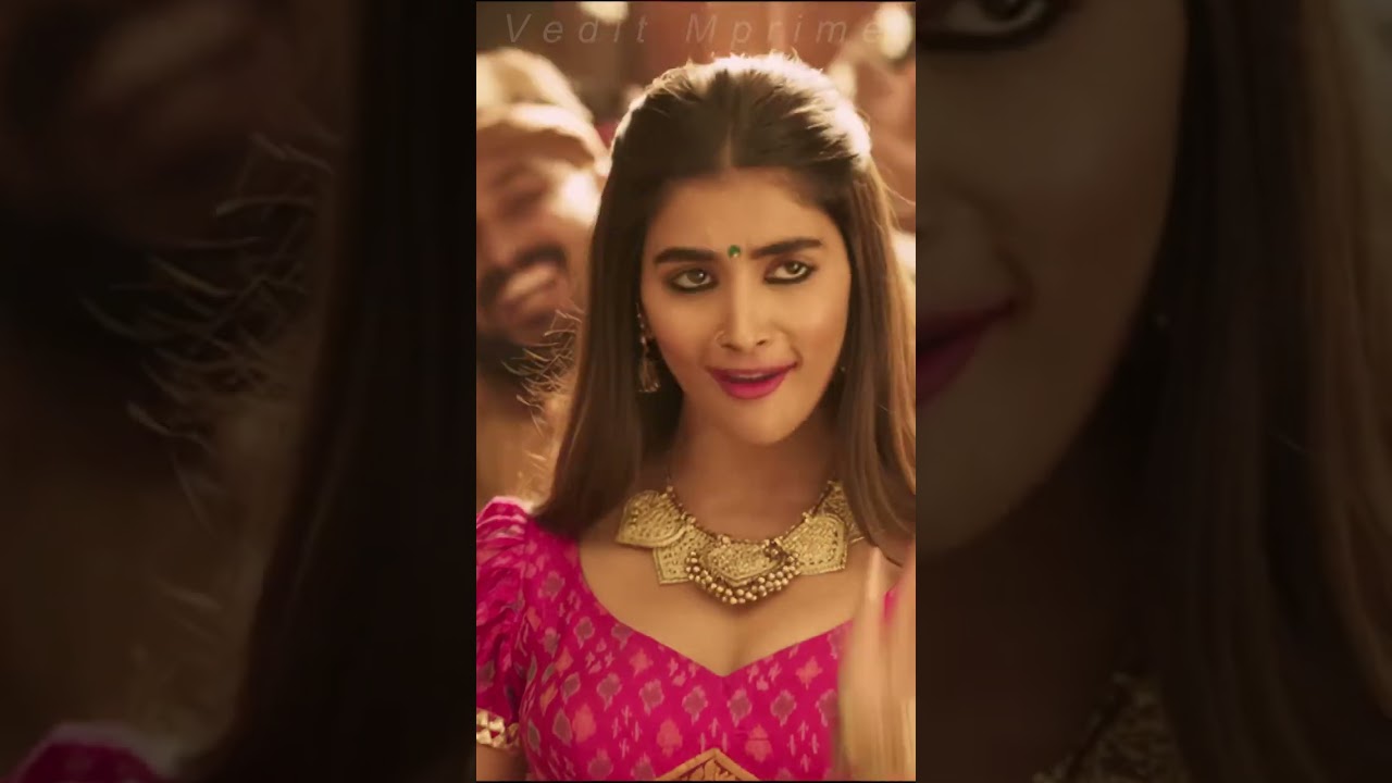 Pooja Hegde Jigelu Rani Song Reaction Vertical Edit 4K60FPS