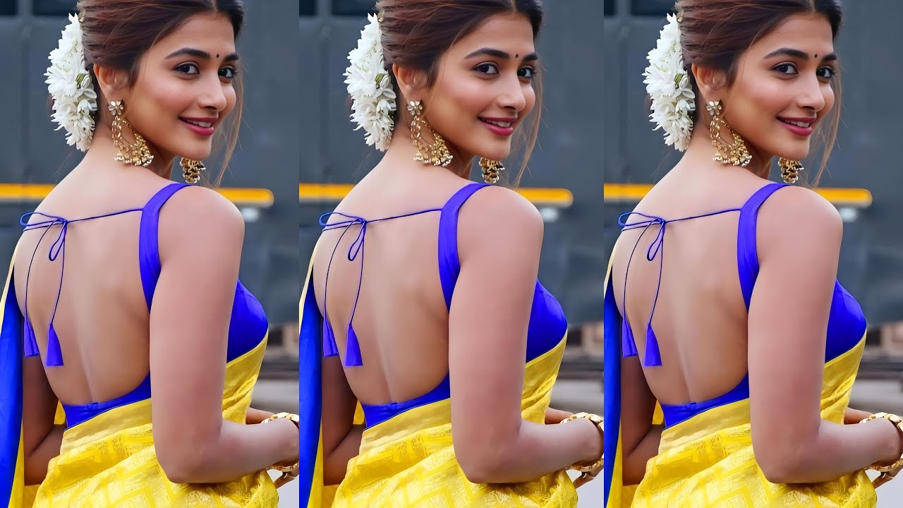 Pooja Hegde Turns Up the HEAT in White Saree! 🔥 Too HOT to Handle 🔥💥