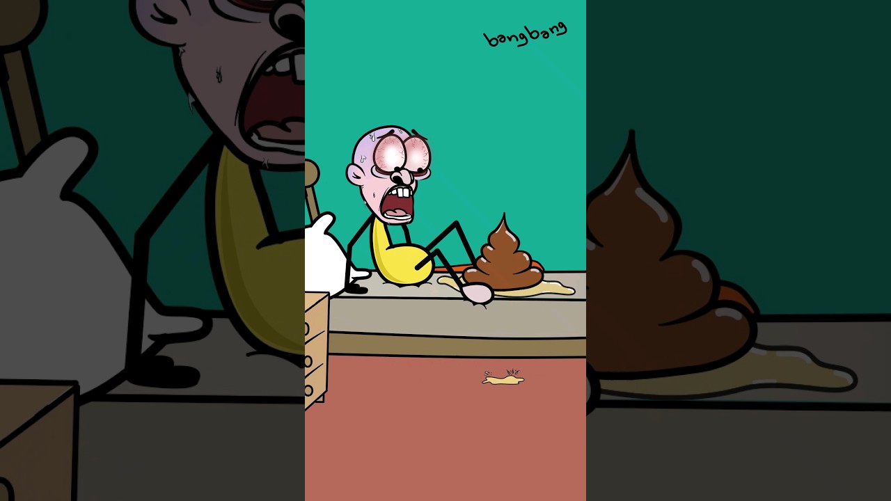 Pooped the Bed! 🤣 (Animation Meme) #shorts #funny