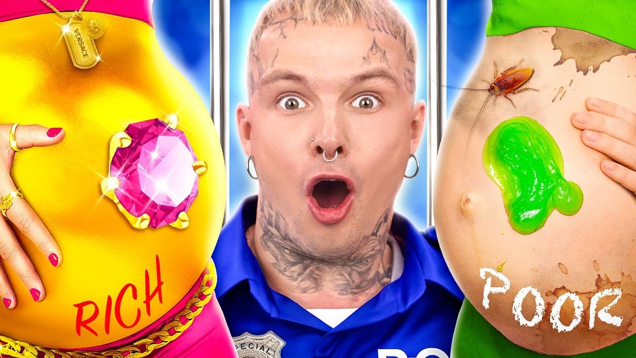 Poor Pregnant vs Rich Pregnant! Funny Expensive vs Cheap Situations in Jail