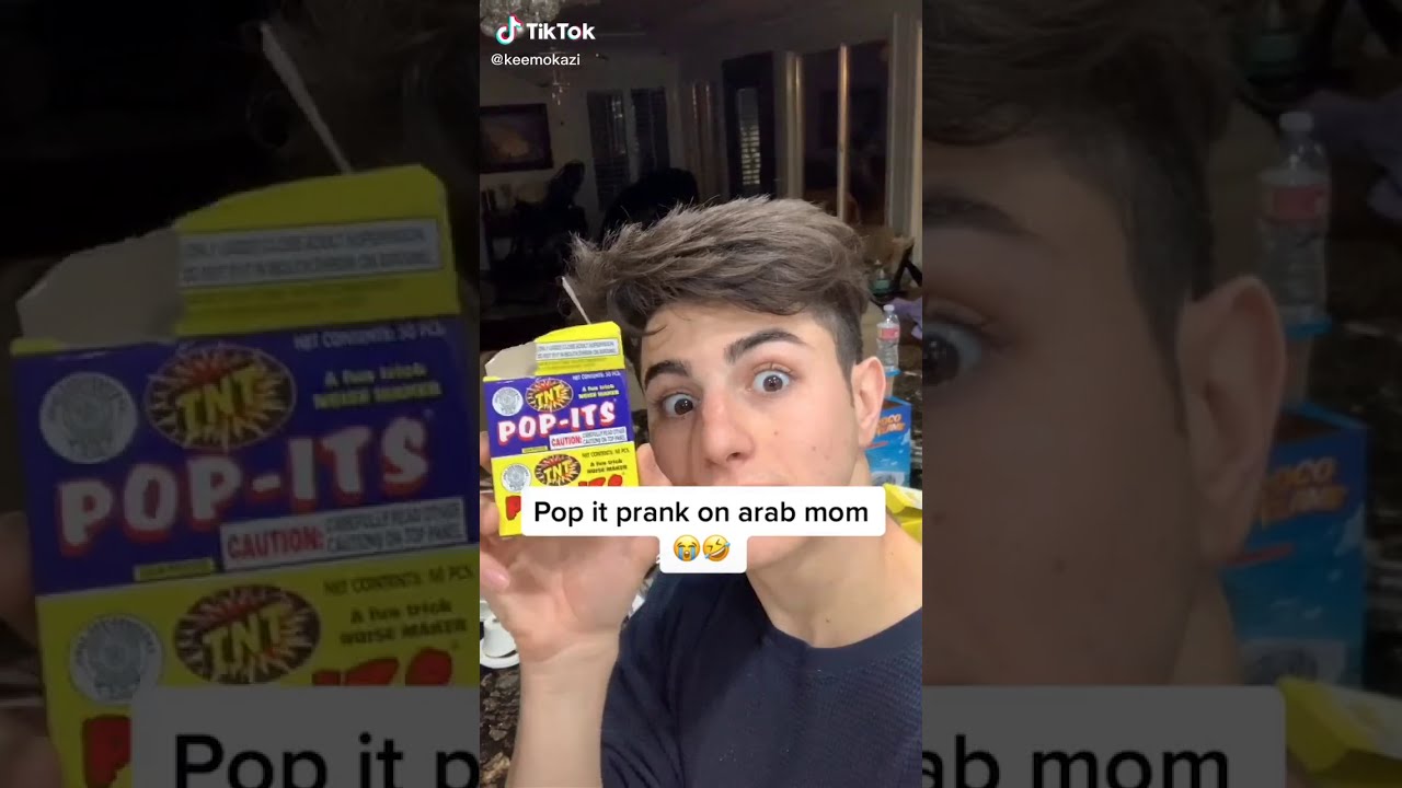 Pop it prank on arab mom 😂😂She s never using that bathroom again