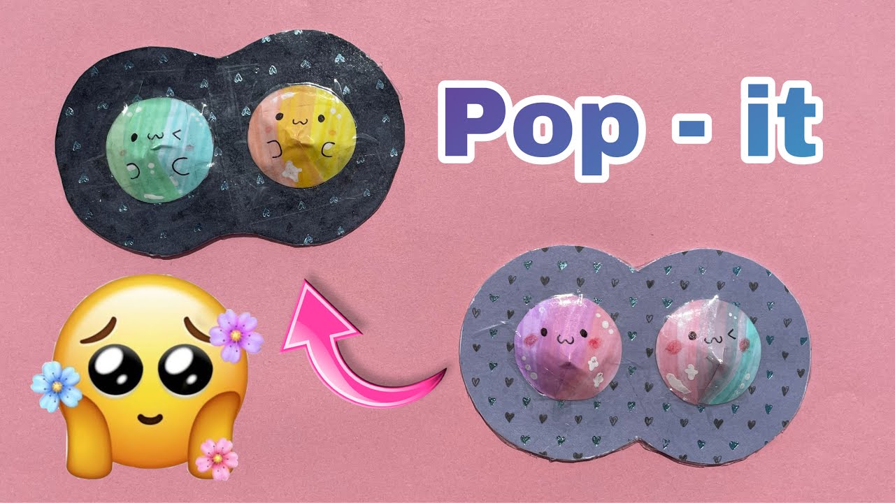 Pop it Yapımı - Kağıttan Pop it Nasıl Yapılır - DIY Pop it Fidget