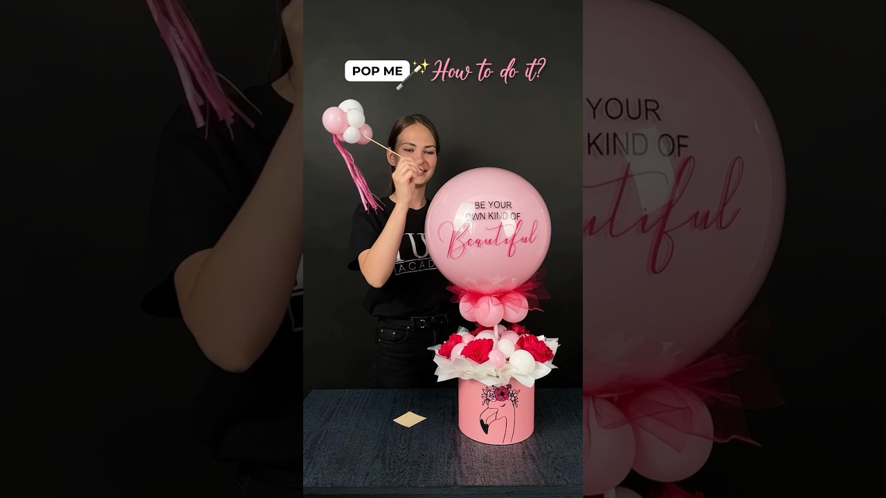 Pop me balloon 🩷 #balloonideas #balloondecoration #balloondiy #balloonart #balloons #diy