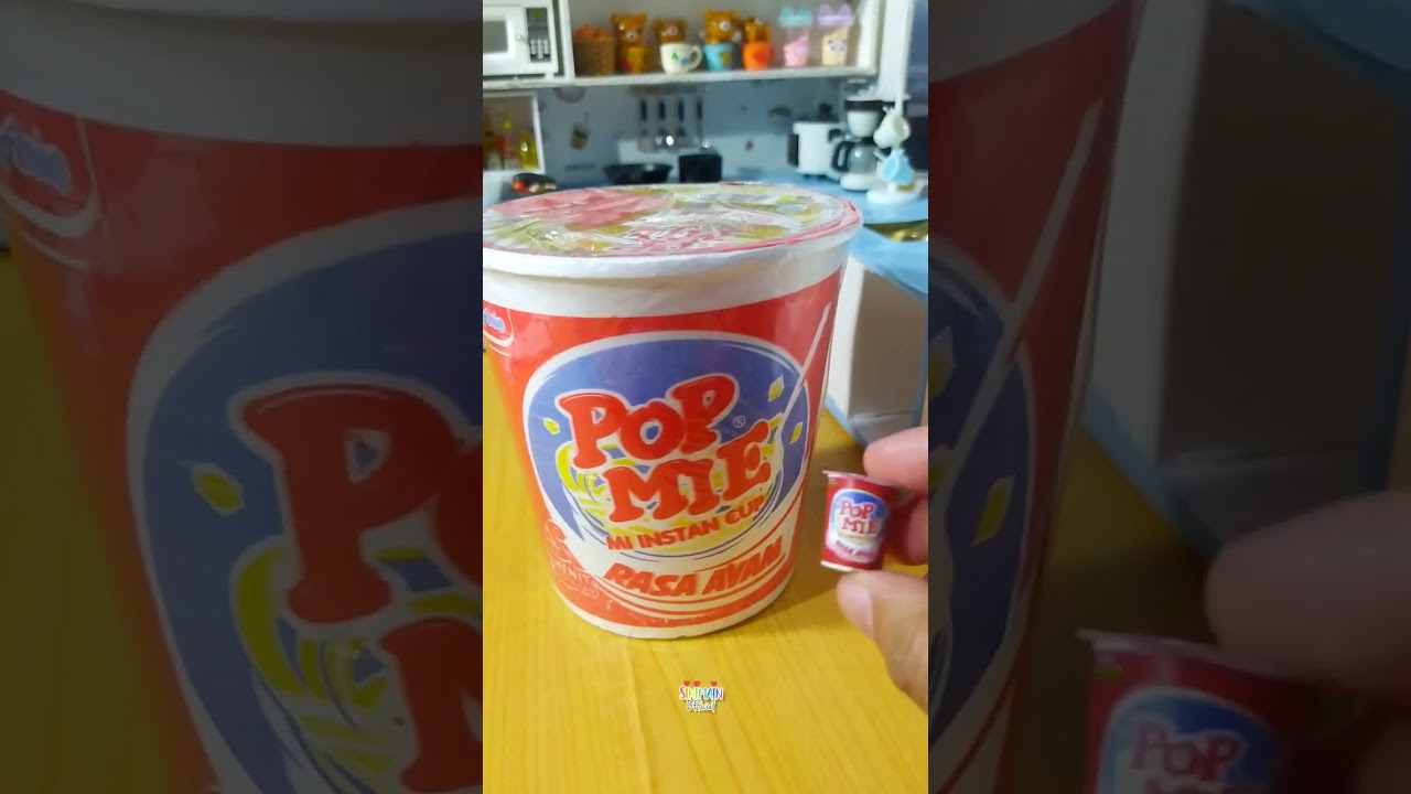Pop mie mini vs pop mie besar #shorts #popmie