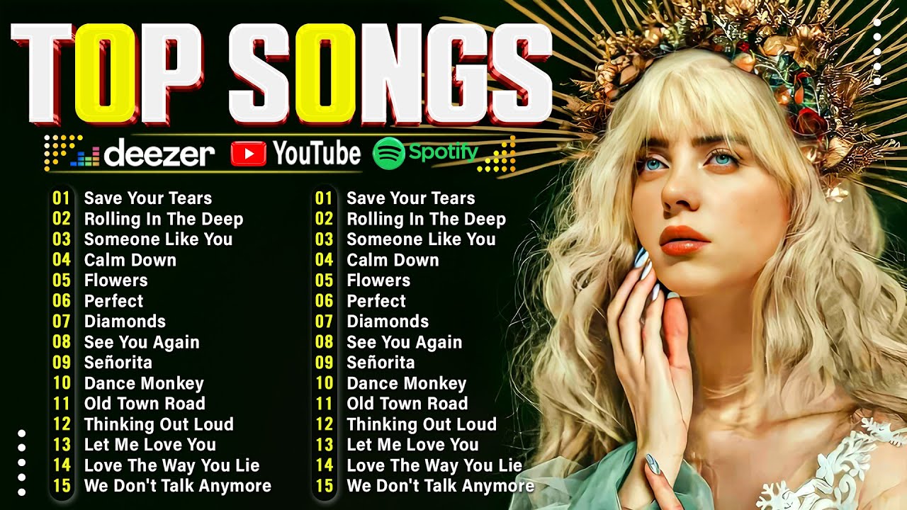 Pop Song 2025 - Bruno Mars, Adele, Dua Lipa, Ed Sheeran, Selena Gomez, Maroon 5, Taylor Swift