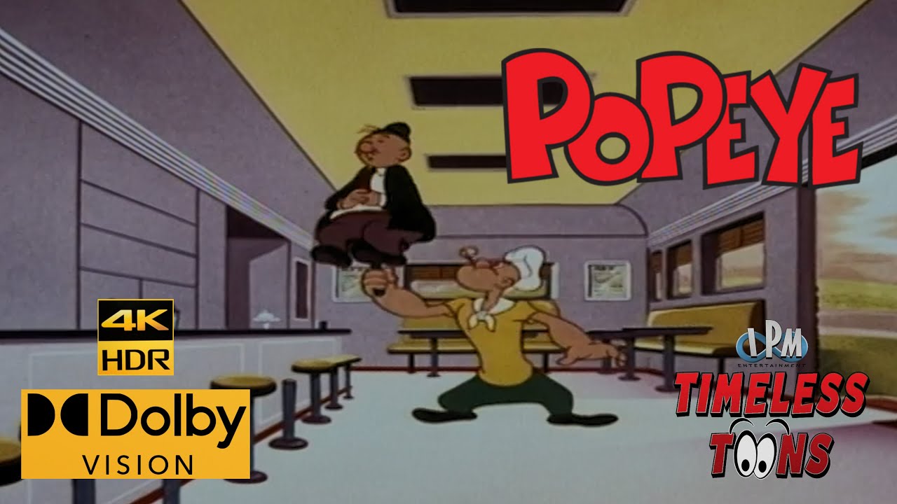 POPEYE THE SAILOR MAN: Spree Lunch (1957) [4K HDR Dolby Vision Remastered]