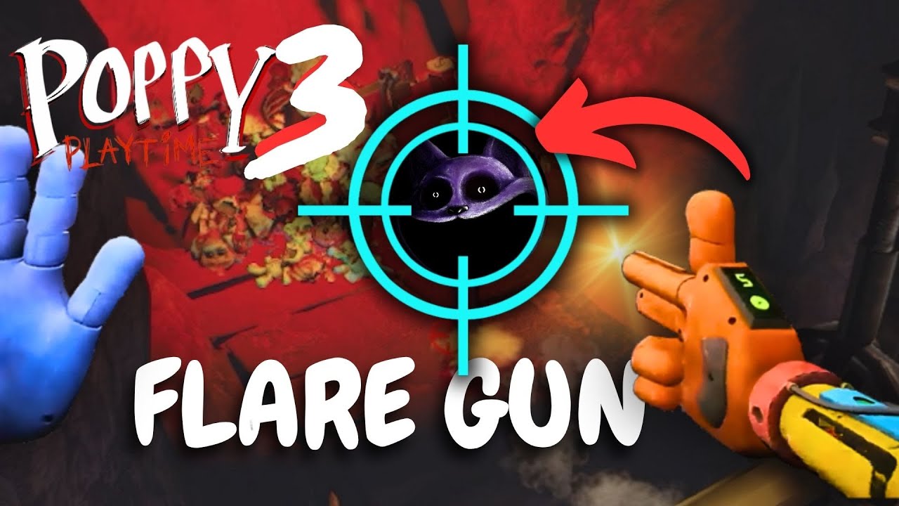 Poppy Playtime chapter 3/Flare HAND Gun/PART 5 #huggywuggy #poppyplaytime