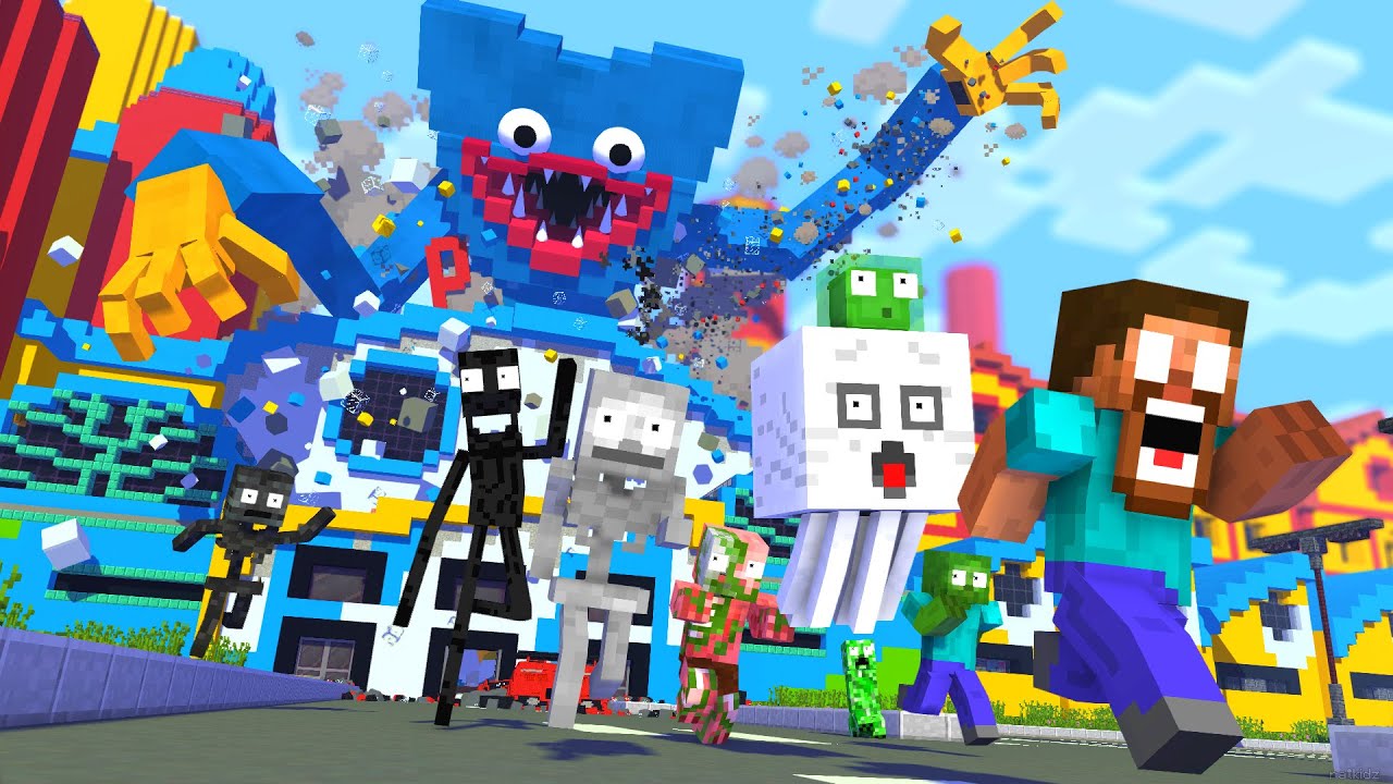 POPPY PLAYTIME GIANT HUGGY WUGGY APOCALYPSE (Mobs Parody)